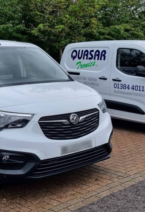Quasartronics vans for our customer delivery service